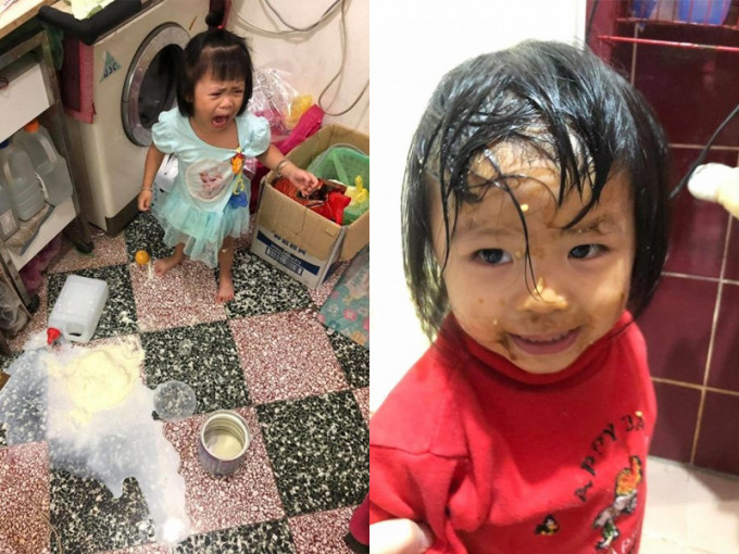 台灣母親分享女兒在家中時不時「搞破壞」，引得家長非常頭痛。(網圖)