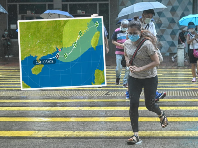 热带低气压今晚最接近香港。
