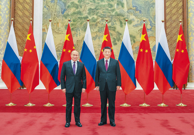 中俄元首前日在北京舉行會談。