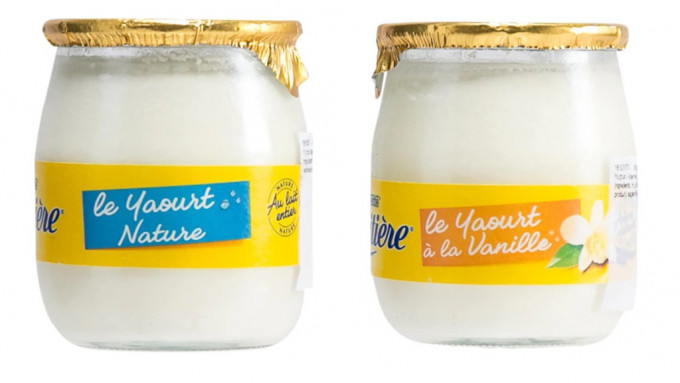 食安中心呼吁市民不要食用两款或含玻璃碎的法国玻璃瓶装乳酪。网上图片