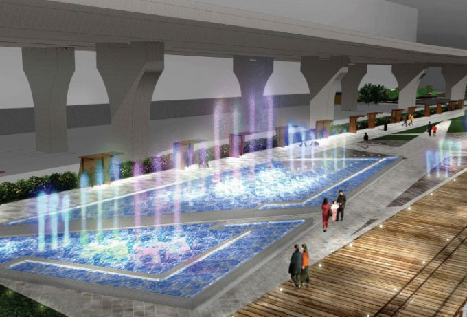 民政事務總署建議將興建觀塘海濱音樂噴泉計劃提升為甲級，估計工程費為4970萬元。