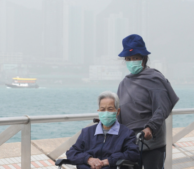 本港空氣污染情況惡化。資料圖片