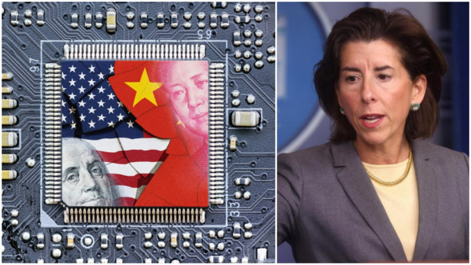 美商務部長雷蒙稱有「兩套戰略」應對中國在半導體產業的競爭。