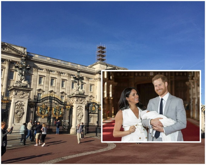剛誕下寶寶的哈里王子及梅根在白金漢宮獲安排數個房間。