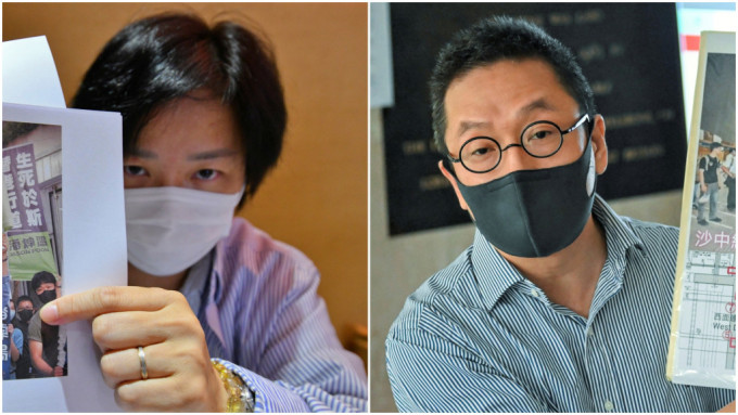 原告潘麒智（左）入禀控告前老板潘焯鸿恶意诽谤，索偿500万兼要求道歉等。资料图片