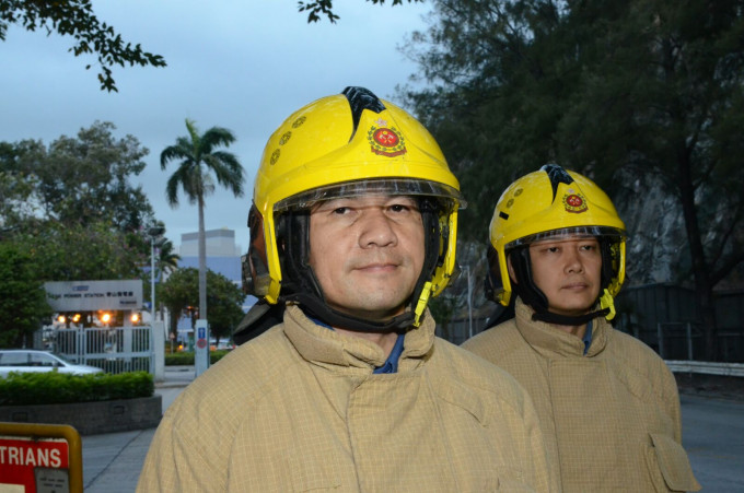 消防處望后石消防局局長馮志強。李子平攝