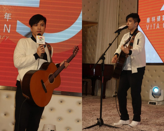 张彦博出席活动都唱3首歌。