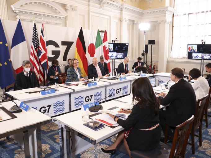 G7同意交換跨境數據。AP圖片