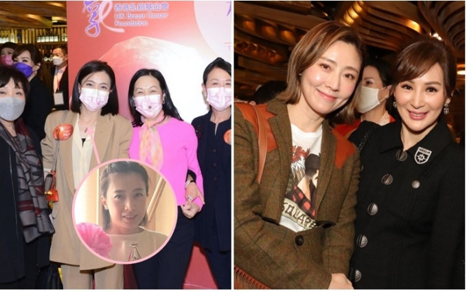 陳凱韻及張玉珊等，出席香港乳癌基金會舉辦的慈善放映會。