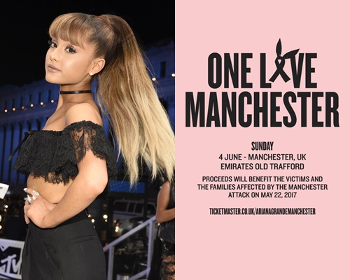 Ariana Grande於英國時間6月4日，聯同其他歌手演出慈善騷，籌款助爆炸案受害者。（AP）