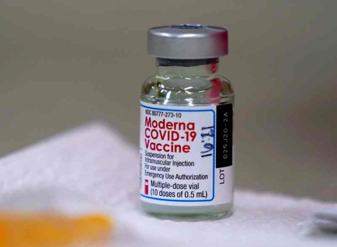 美国莫德纳疫苗。AP