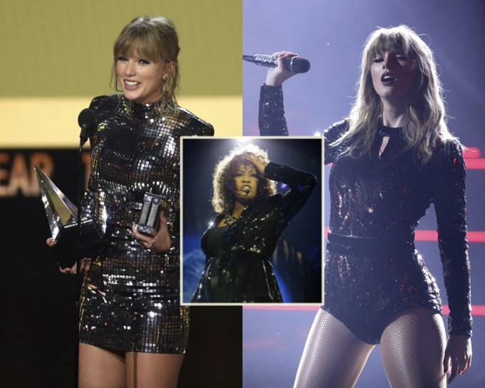 Taylor Swift成為AMAs累計最多獎座的女歌手。（AP）