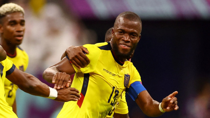 安拿华伦西亚包办厄瓜多尔五个世杯入球。Reuters