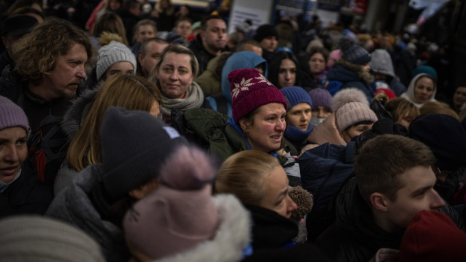 联合国估计，现今至少有300万人离开了乌克兰。美联社资料图片