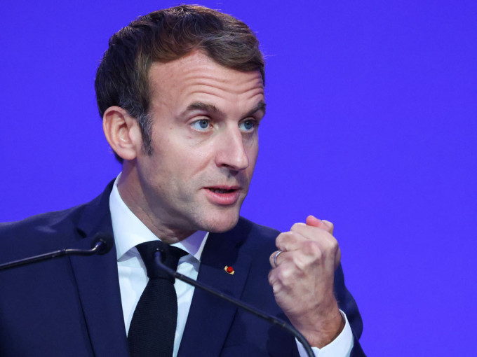 法国总统马克龙传给澳洲总理莫里森的私人短讯遭外泄，法国政府表示不满。路透社图片