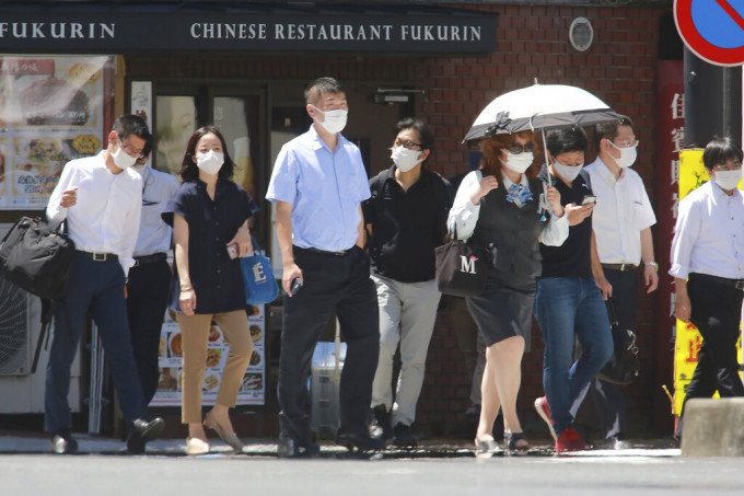 日本的疫情持續擴大。AP圖片