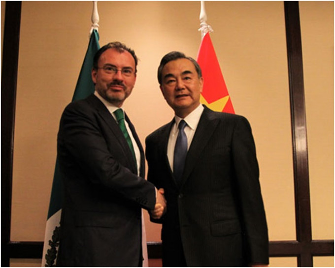 王毅今年年初曾与墨西哥外长比德加赖会面。