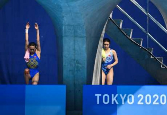 今日下午2时，施廷懋及王涵出战跳水女子3米弹板决赛。资料图片