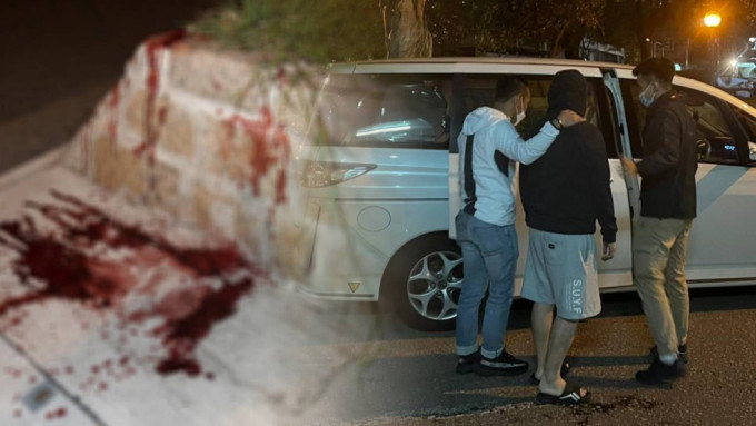 八鄉早前發生黑幫截車斬人血案，警方調查後拘捕4男。資料圖片