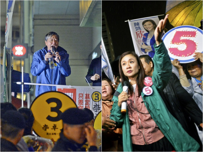 票站调查显示陈凯欣当选机会较李卓人高。