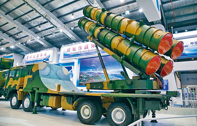 中國設計的FK-3防空導彈系統。　