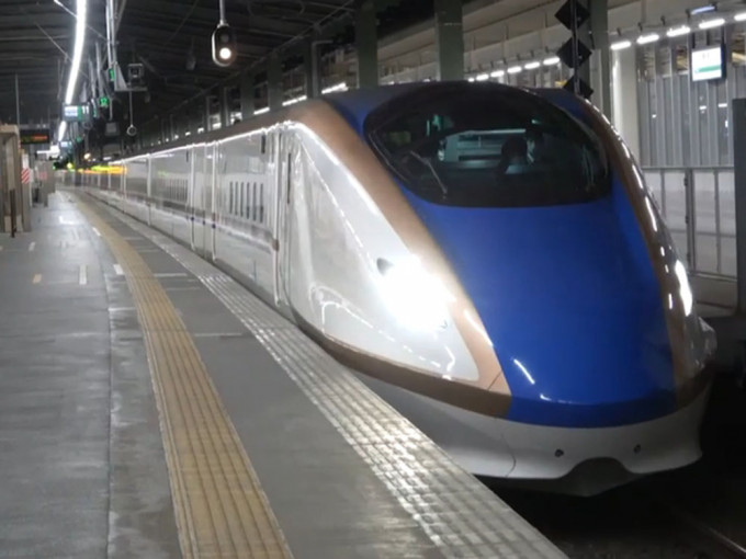 日本新幹線列車首次試驗自動駕駛。網上圖片