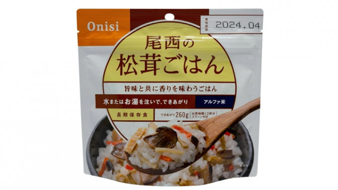 一款日本即食松茸飯或未標示含椰子，食安中心呼籲過敏者不要食用。網上圖片