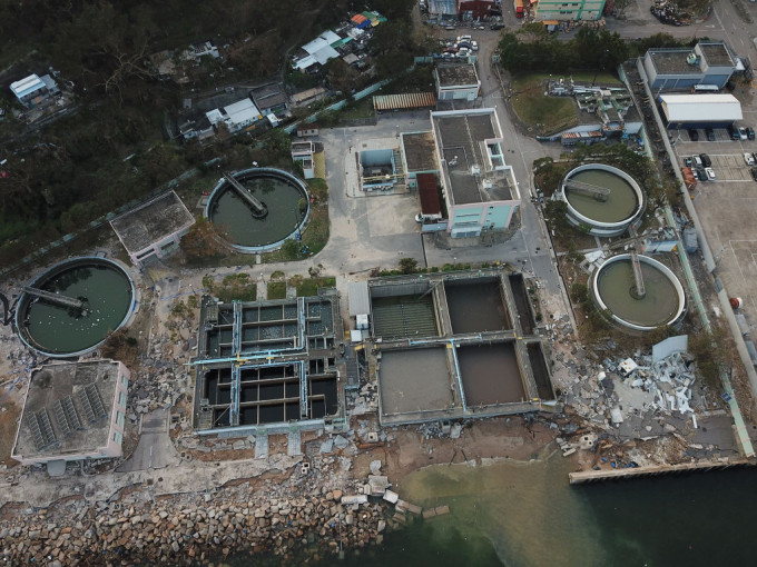 西貢污水處理廠。資料圖片