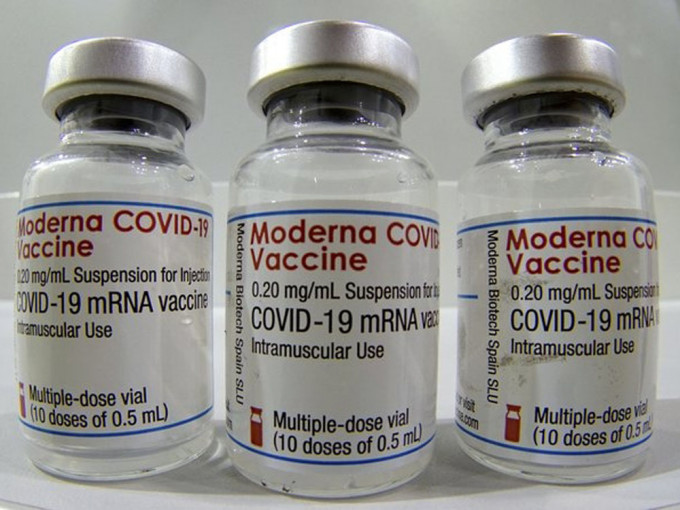 莫德纳证实再售台3500万剂疫苗。AP资料图片
