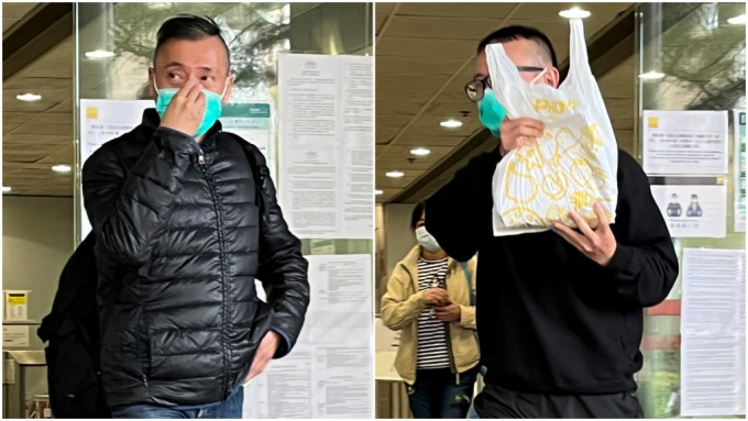 左起蔡騰毅和丁實勲暴動罪成，分別判監4年半及4年1個月。資料圖片