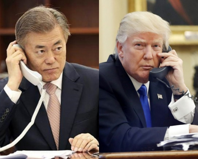 文在寅与特朗普通电话就合作抗疫和朝鲜半岛局势交换意见。 资料图片