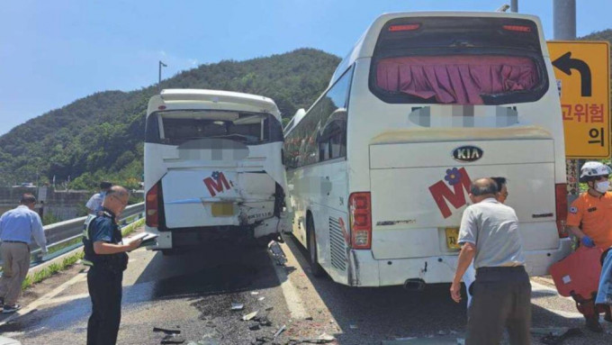 南韓江原道洪川郡國道發生重大車禍。 江原道特別自治道消防本部