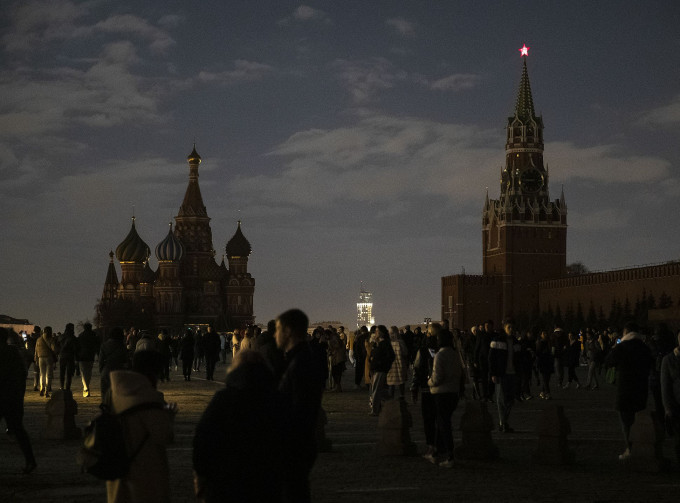 俄罗斯响应「地球一小时」活动。AP