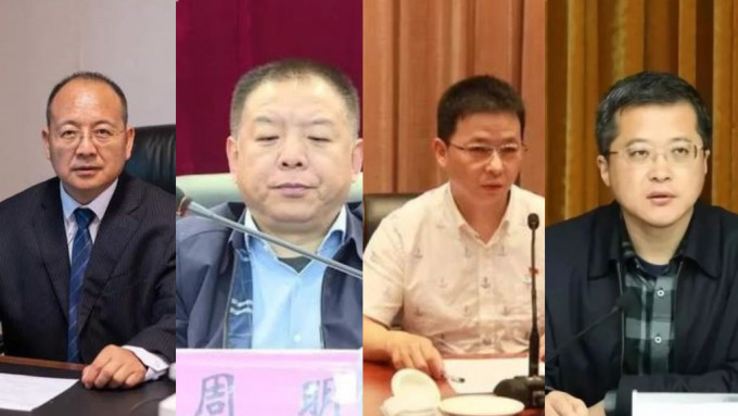 左起：李仁、周明、楊彬及項躍文。（圖：微博@長安街知事）