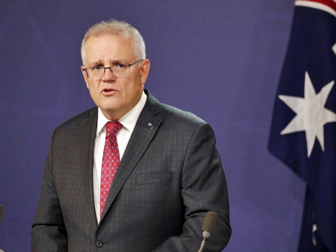 澳洲总理莫里森宣布，当局应可在本月15日起重启部分来往澳洲及印度的班机，让滞留印度的澳洲公民回国。AP图片