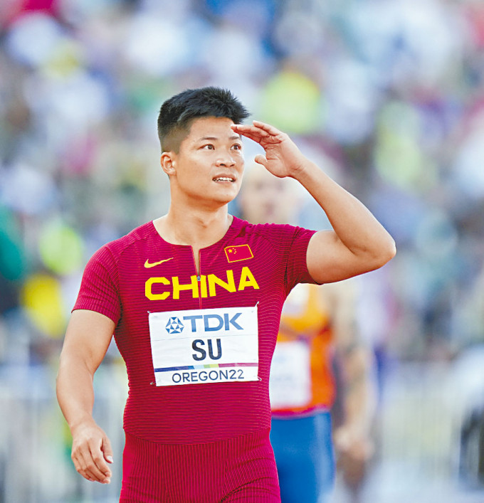 蘇炳添今年七月參加世界田徑錦標賽。