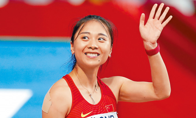 ■十歲開始練跑的葛曼棋，今日出戰女子一百米準決賽，力爭入決賽。