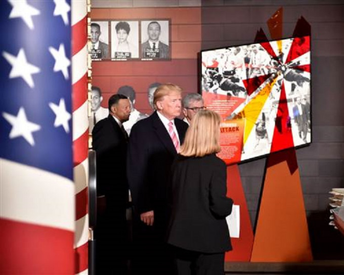 特朗普出席民權博物館開幕儀式，遭民權領袖杯葛（網上圖片）