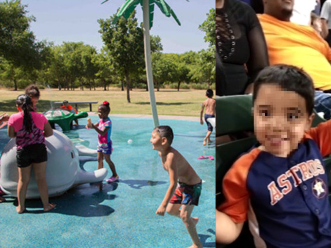 美國德州一名男童在嬉水噴泉玩耍，意外吸入食腦變形蟲死亡。（網上圖片）