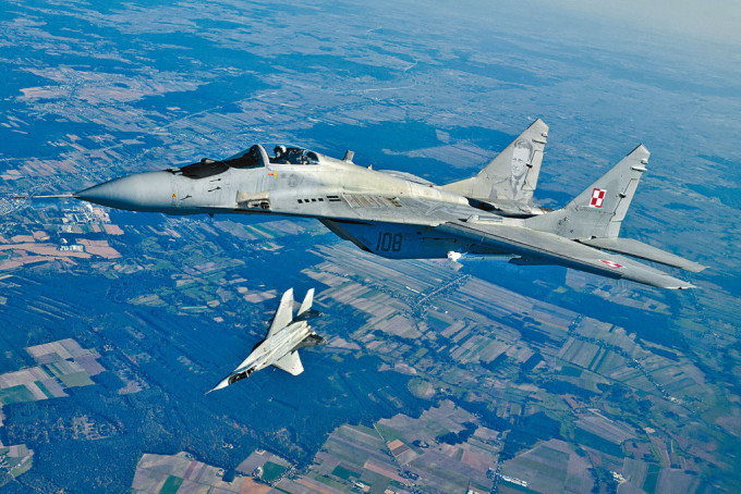 2架米格-29战机去年10月在波兰参与北约演习。
