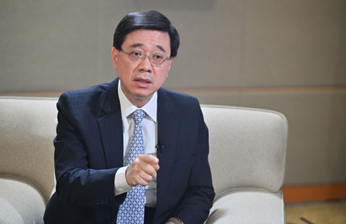 李家超宣佈參加香港特別行政區第六屆行政長官選舉。資料圖片