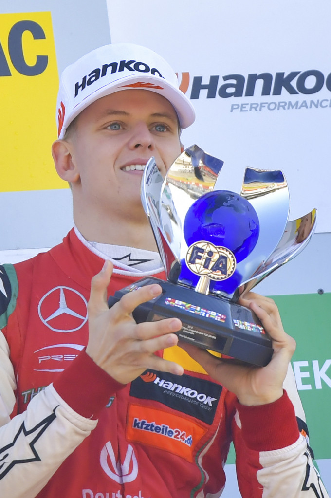 米克舒麥加成F3總冠軍，進軍F1指日可待。AP