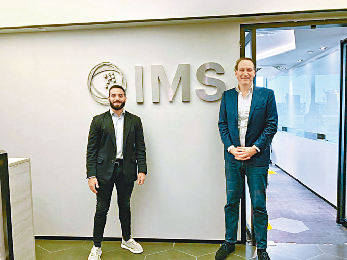 IMS及IMS DV创办人兼行政总裁Anastasios Papadopoulos(左)表示，创业的失败率达90%，对初创企业而言尤为具挑战性。