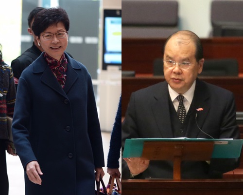 林郑月娥辞职,由张建宗署任政务司司长一职。