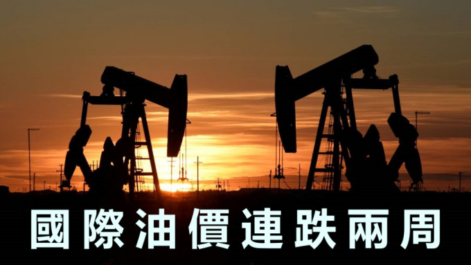 国际油价上扬逾2%，但连跌周数仍延伸至两周。