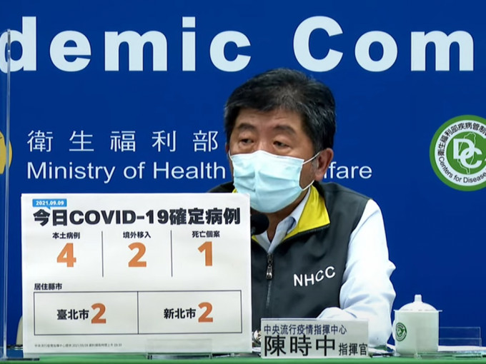 台灣新增6宗新冠確診，4宗為本地感染。網上影片截圖