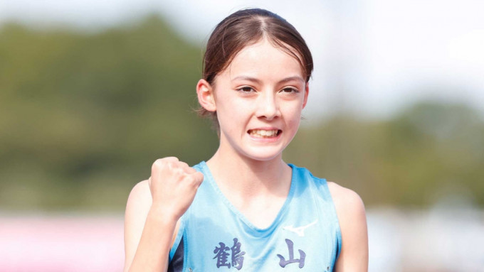 十五歲新星朱瑛里近日在日本長跑界爆紅。