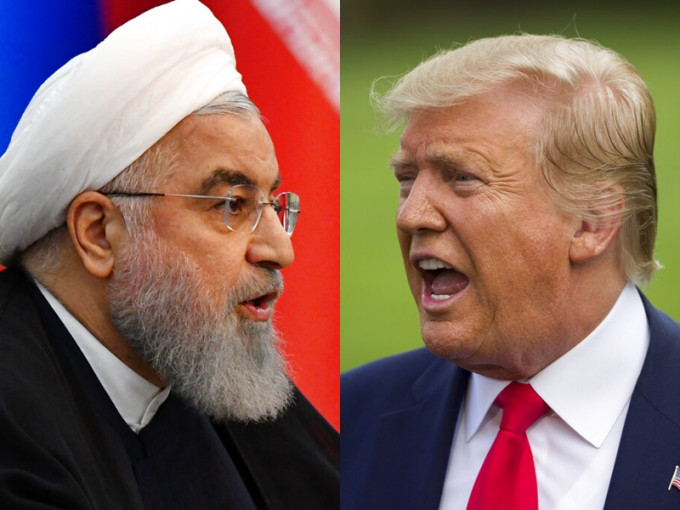 鲁哈尼指美国挑起波斯湾地区紧张，特朗普重申不想向伊朗开战。　AP图片
