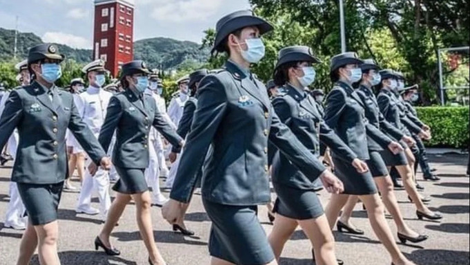 台灣陸軍女兵。資料圖