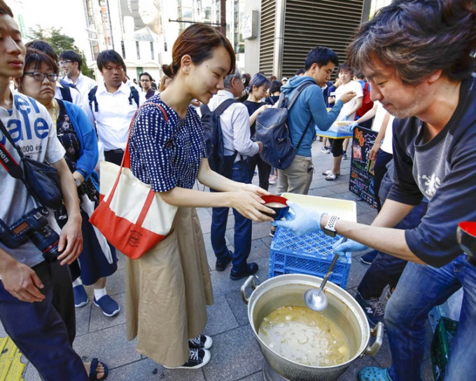 近7000人札幌市避難。AP